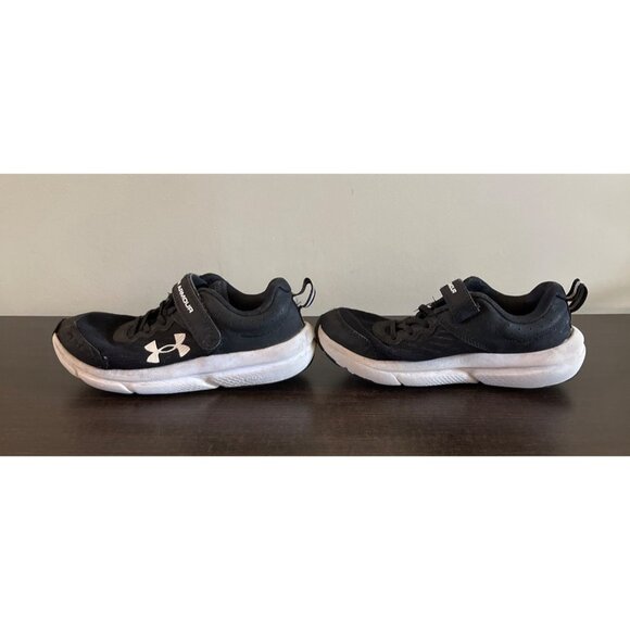 Under Armour Boys 3Y Black Athletic High Top Shoes Hook And Loop - Picture 4 of 6